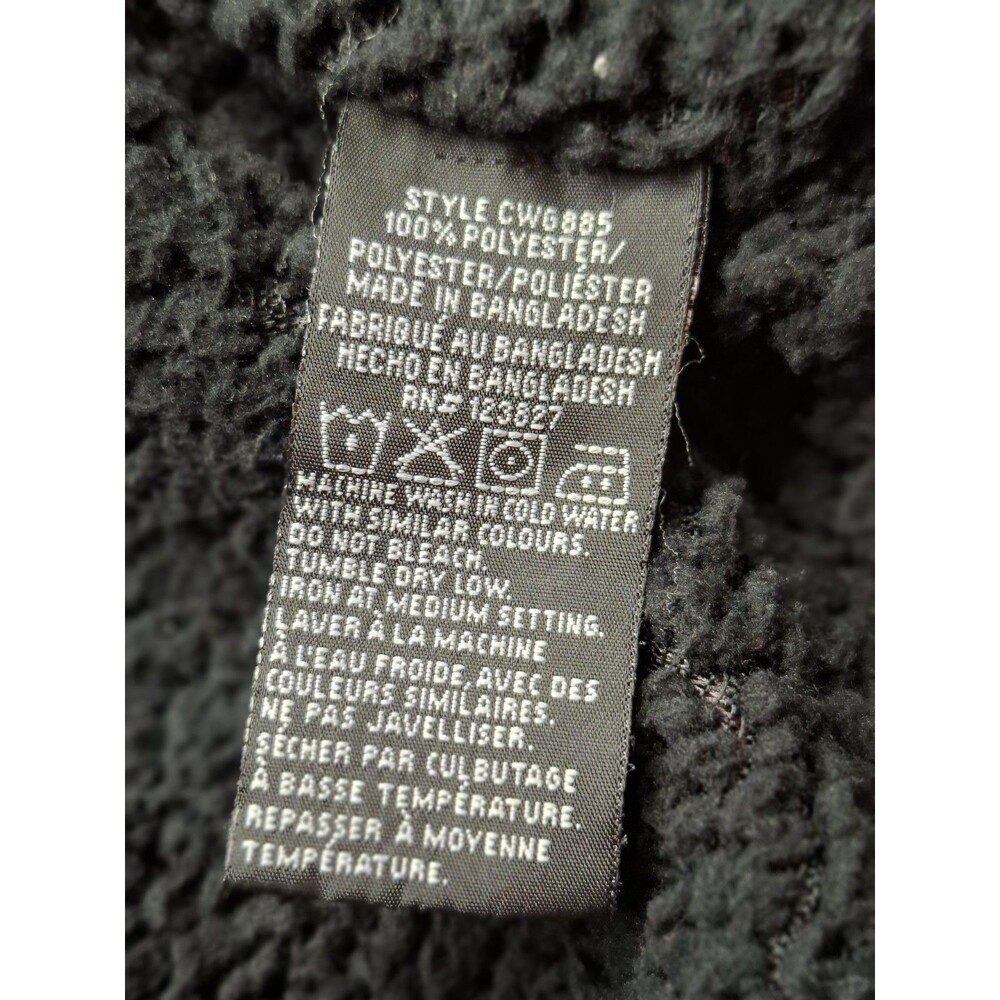 Canada Weather Gear Women's L Sherpa Lined Hooded Knit Jacket Pink Black Outdoor - Picture 10 of 11